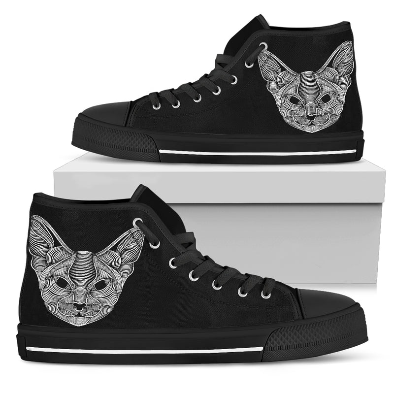 Women's high top animal