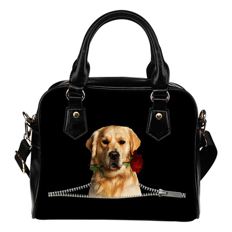 Golden Retriever Rose Zipper