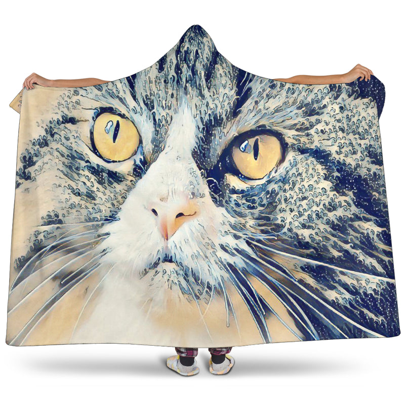 Sea Cat Hoodie Blanket