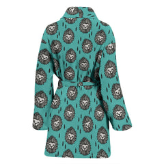 Amazing Lion Pattern Print Women's Bath Robe-Free Shipping